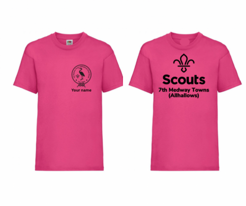 7th Medway Towns (Allhallows) Group T Shirt PERSONALISED